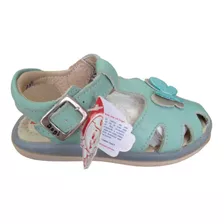 Sandalias Para Niña Marca Dogi, De Piel, Azul Menta, E-5708