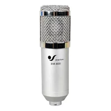 Micrófono Venetian Bm-800 Condensador Cardioide Color Plateado