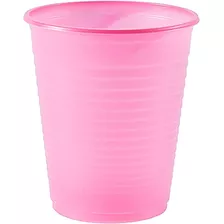 Copo Descartável 200ml Rosa, 100 Unidades