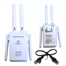 Repetidor De Sinal Amplificador Wireless Wifi Potente 2400m