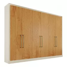 Guarda-roupa Casal Argos 6 Portas 6 Gavetas 100% Mdf Off Cor Bege