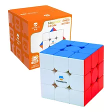 Cubo Mágico Profissional 3x3x3 Gan Monster Go Magnético 
