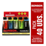 Caja Ronson Clearlite Transparente Piedra Pack X40