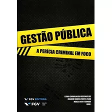 Gestao Publica - A Pericia Criminal Em Foco, De Vasconcelos, Flavio C. De / Filho, Joaquim R. Font. Editora Fgv Em Português