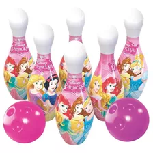 Jogo De Boliche Infantil Princesas Disney Menina + Brinde