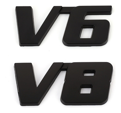 3d Metal V6 V8 Trunk Badge Sticker Para Para Bmw Audi Ford Foto 3