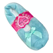 Pantufla Invierno Cerrada Mujer Corderito Varios Colores