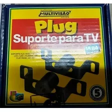 Suporte Multivisão Plug-led De Parede Para Tv/monitor De 14 Até 84 Preto