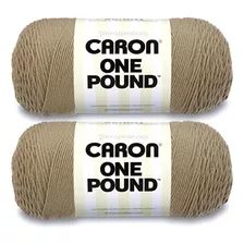 Hilo Caron One Pound Taupe, Paquete De 2 Unidades De 454 G/1