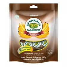 Bananinha Chocolate De Paraibuna Vegano Doce Natural 160g