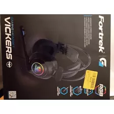 Headset Gamer Fone De Ouvido Ps4 Xbox Rgb Fortrek Vickers 