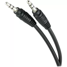 Cable Aux De Audio Estereo 3,5 Mm | M/m | Negro, 1,8 M