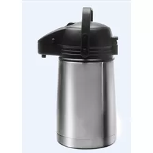 Garrafa Térmica Inox C/ Bomba De Pressão 1,9l 1389 Brinox Cor Alumínio