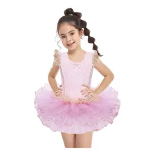 Vestido Infantil Bale Bailarina Flor Renda Saia Tutu Armada