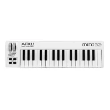 Amw Mini 32 White Teclado Controlador Midi Usb Teclas . Fl