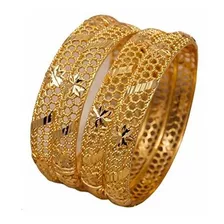 Brazalete - 24k Real Gold Plated Dubai Bangle Jewelry Bracel