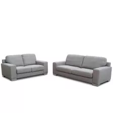 Dmuebles Sala Cris 3-2 Terciopelo Plomo + Envio Gratis