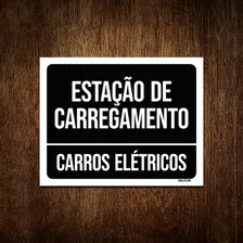 Kit 5 Placa Estação Carregamento Carros Elétrico