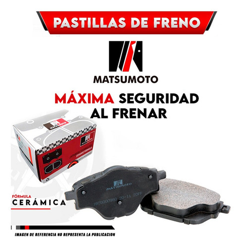 Pastilla De Frenos Delantera Nissan Vanette 2.2 1994-1999 Foto 4