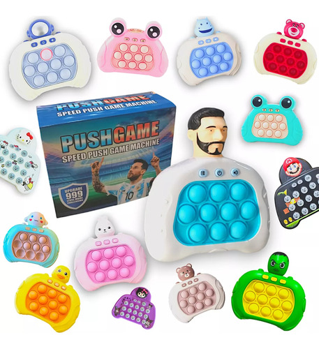 Pop It Electronico Juguete Consola 4 Juegos En 1 Didactico