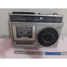 Rádio Sharp Gf-1770 Cassete Recorder Antigo Leia Descrição