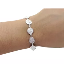 Pulsera De San Benito Troquelada (deperlá Plata)