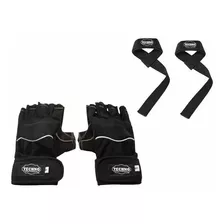 Paquete Gym: Par De Straps + Par De Guantes Crossfit Promo