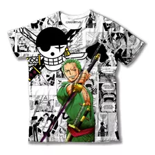 Camiseta Camisa Anime One Piece Roronoa Zoro