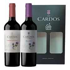 Vino Tinto Los Cardos Malbec Cabernet Sauv. Con Estuche X2