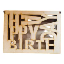 Caja Happy Birthday 3mm