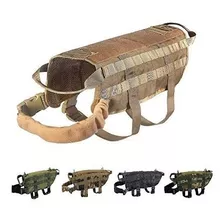 Tactico Perro Chaleco Arnes K9 Molle Caza Militar Panel De P