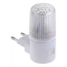 Luminaria Abajur Quarto Infantil Mini Luz Noturna Led Tomada Cor Da Cúpula Branco Cor Da Estrutura Branco