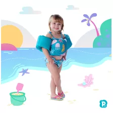 Boia Colete Verde Criança Infantil Braço Flutuador Pimpolho