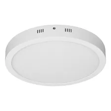 Plafón Redondo Moderno 24w 6500k Led Blanco Volteck 46717 Color Blanco