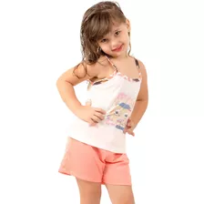 Kit 5 Pijama Infantil Short Doll Regata Atacado Feminino