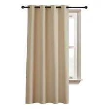 Cortina Semi Blackout Casatua Un Paño 140x220cm Aislante Color Beige