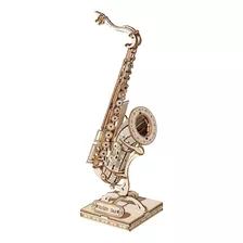 Saxofon De Madera Rompecabezas 3d Robotime Puzzle 3d