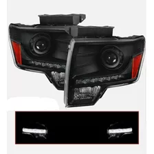 Faros Ford F150 2009 2014 Fx4 Black Tuning 