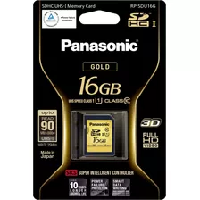 Memoria Panasonic Sdhc 16gb 90mb/s Gold 600x U1 Made Japon