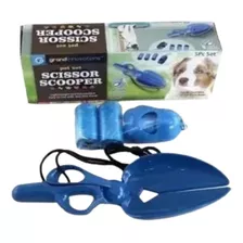 Pá Tesoura Coletora Higiênica Scooper Cão Pet +4saquinhos