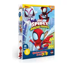 Quebra Cabeça 28 Peças Spidey Aranha Grandinho Toyster 8059