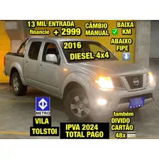 Nissan Frontier Cabine Dupla Manual 4x4 2016 Abaixo Fipe 