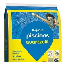 Rejunte Piscina Quartzolit 5kg Azul Celeste Kit 3 Un