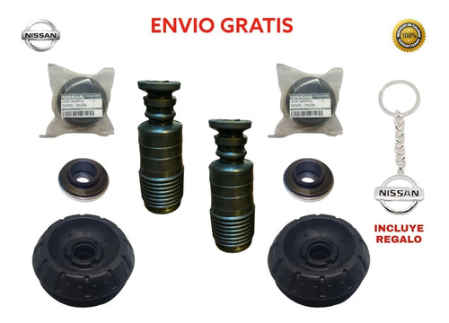 Kit Bases Amortiguador Delantera Y Goma Rebote Versa 2019 Foto 2