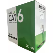 Cable Utp Cat6, 23 Awg, Cca, 305 Mts