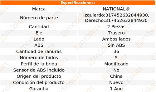 2- Mazas Traseras Sin Abs Volvo S60 3.0l 6 Cil 2014 National Foto 4