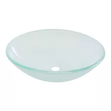 Lux Sany Ovalin02 Lavabo Cristal Esmerilado Templado 42cm