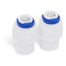 Conectores Plasticos Acople Rapido 1/4 Para Filtro De Agua 