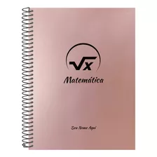 Caderno Universitário Personalizado Prof. Rosê Gold 15 Mat