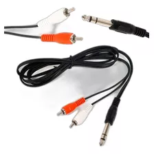 Cabo P10 Estereo Para 2 Rca Com 2 Metros Mxt